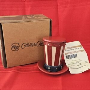 Longaberger Collectors Club Miniature Uncle Sam's Top Hat New In Box Patriotic